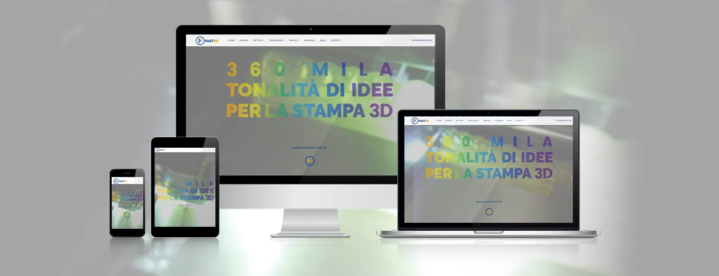 Rifacimento del logo aziendale e ideazione creativa del nuovo sito internet: FAST3D si rinnova