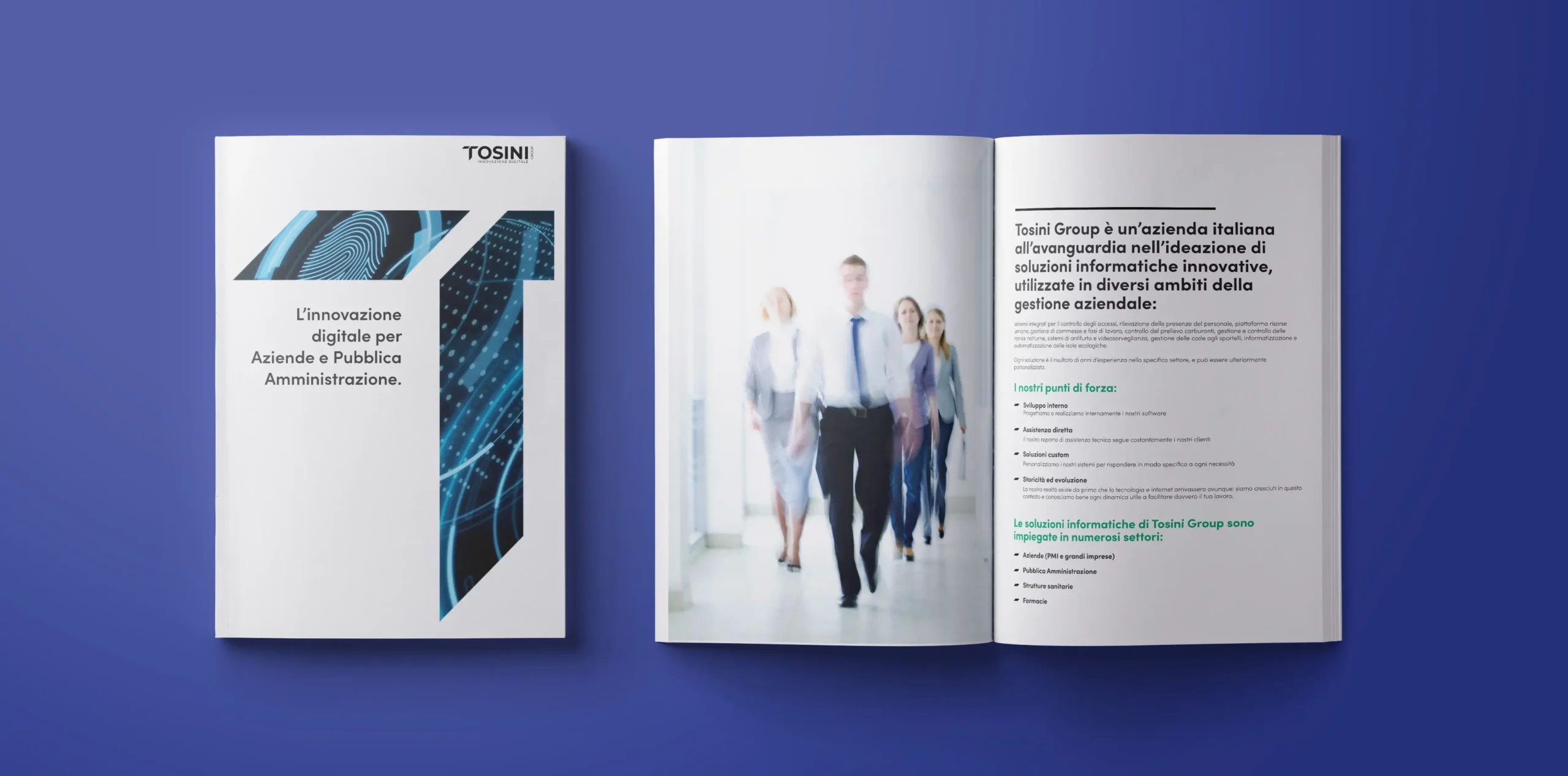 brand identity brochure Tosini Group