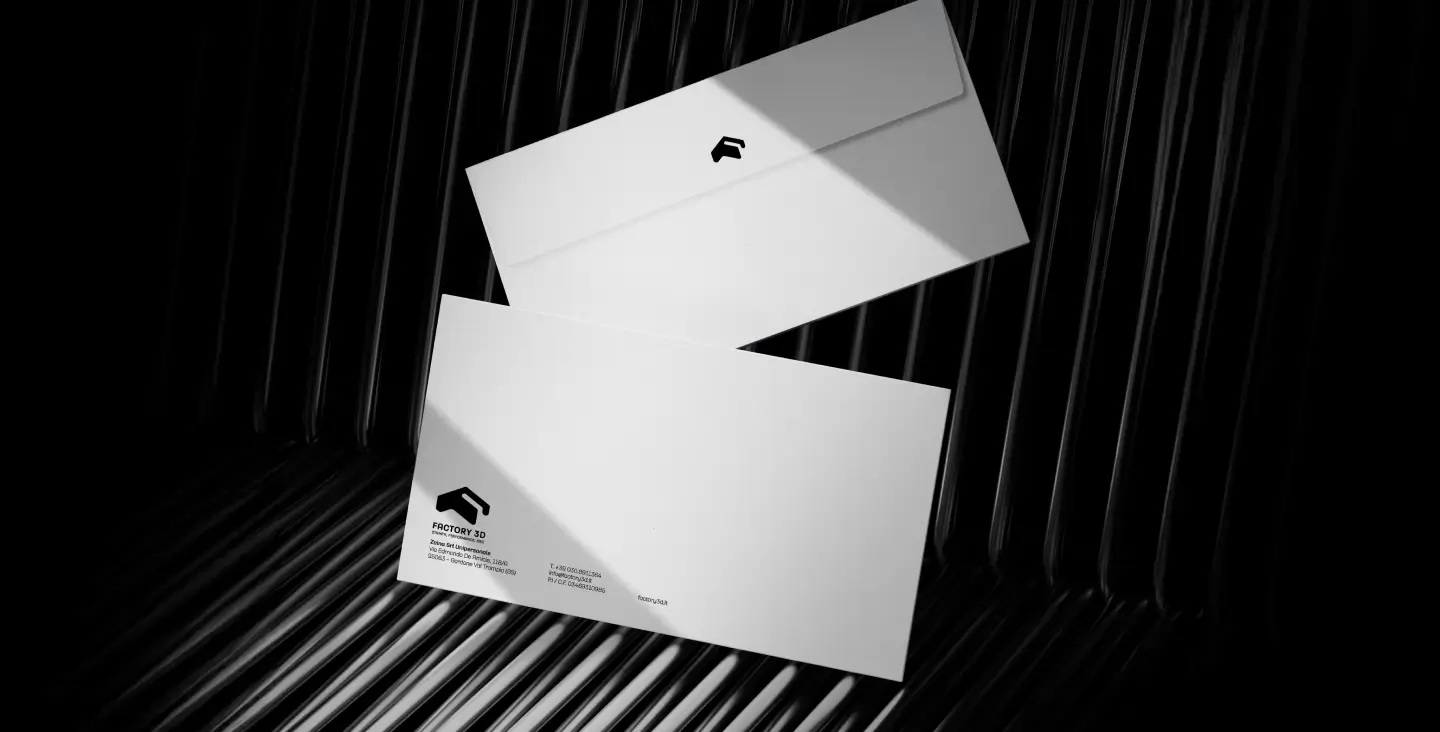 buste brand identity factory 3d