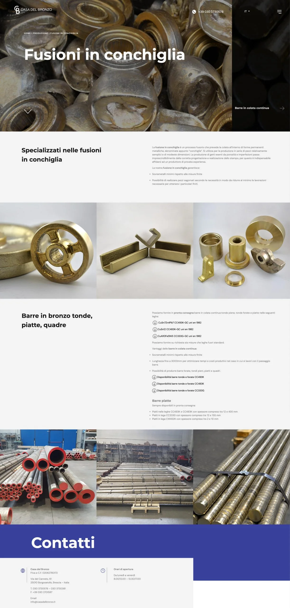 Dexa project mockup 3 realizzazione sito web per Casa del bronzo