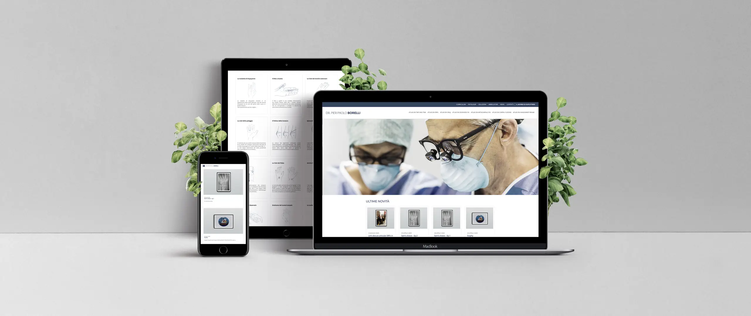 Dexa project realizzazione sito web per Chirurgia della mano Brescia