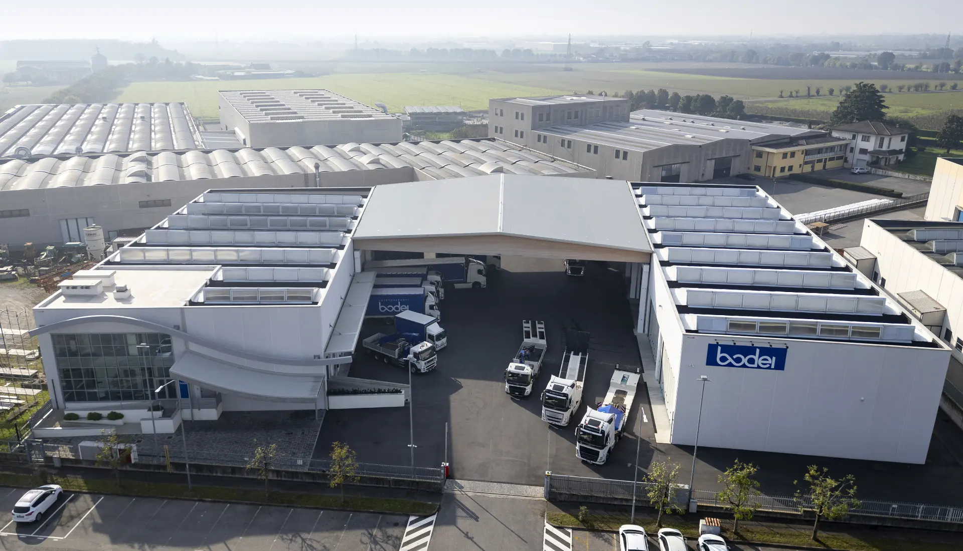 fotografia dall'alto sede autotrasporti bodei