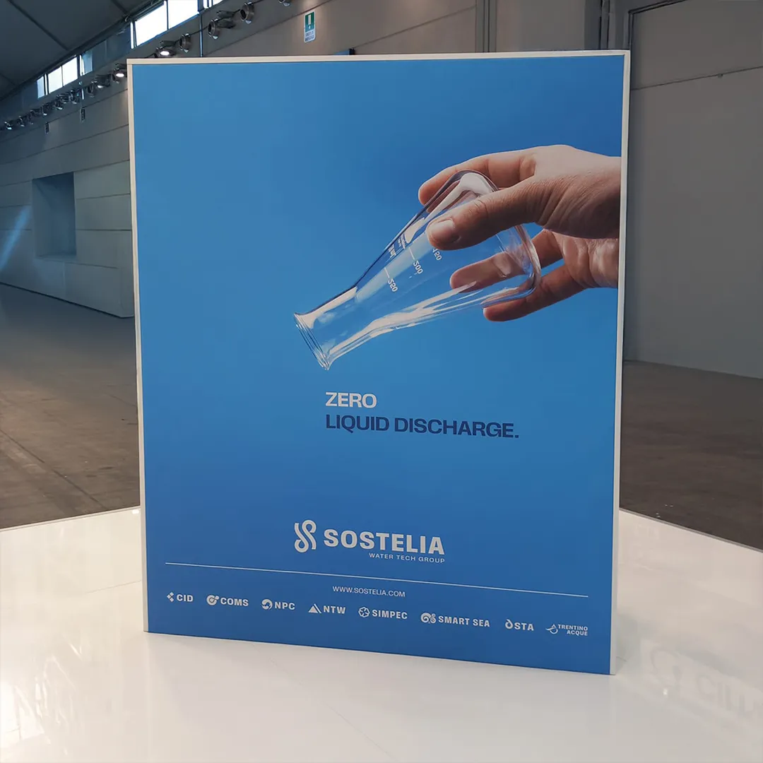 Poster campagna comunicazione trattamento acque