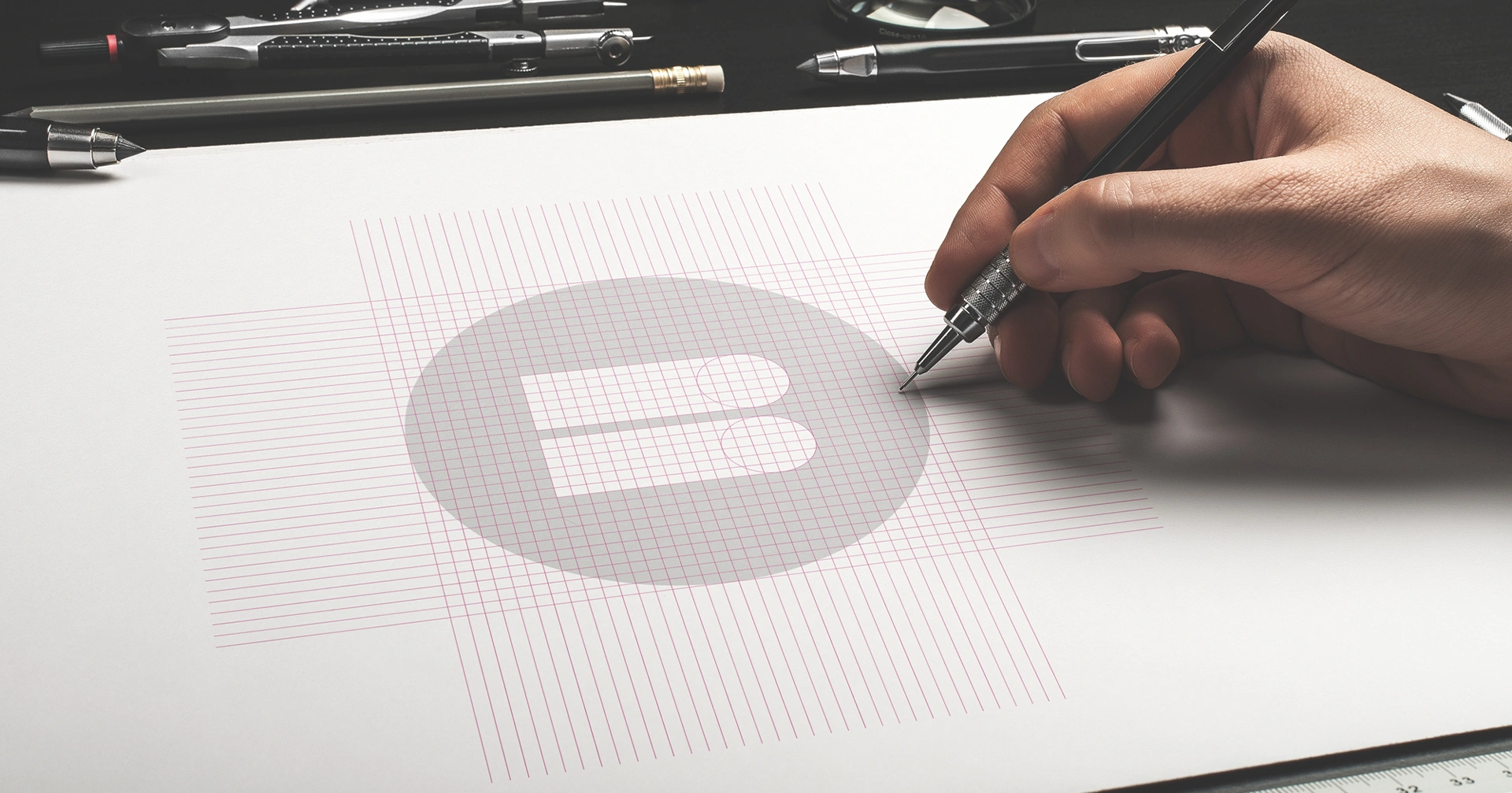 progettazione logo benoni schizzo