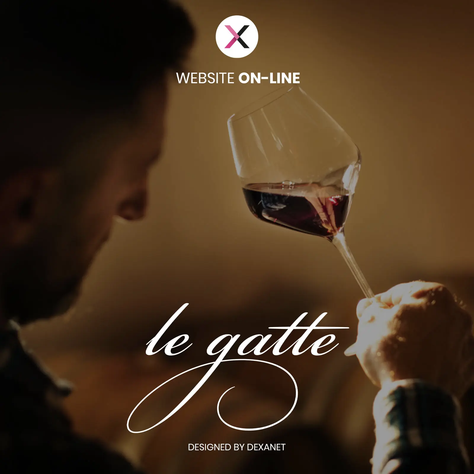 Un brindisi al nuovo sito web della cantina di vini Le Gatte.