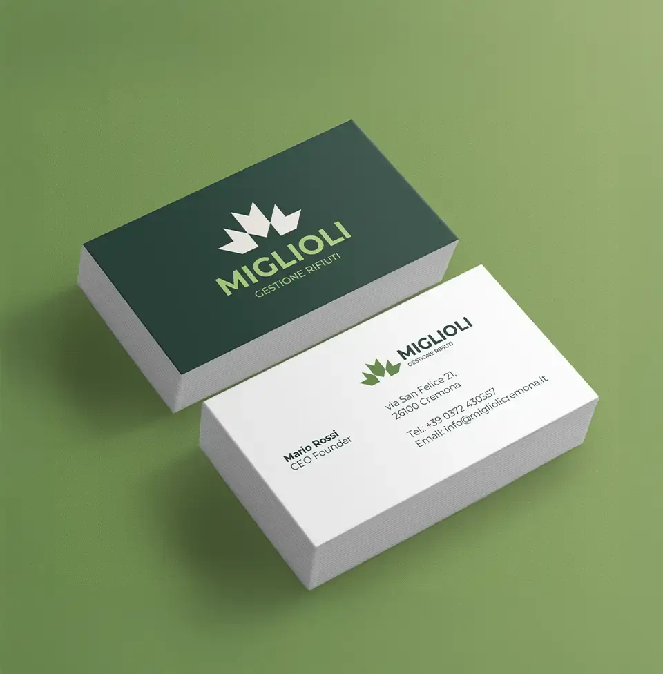 rebranding biglietti da visita miglioli