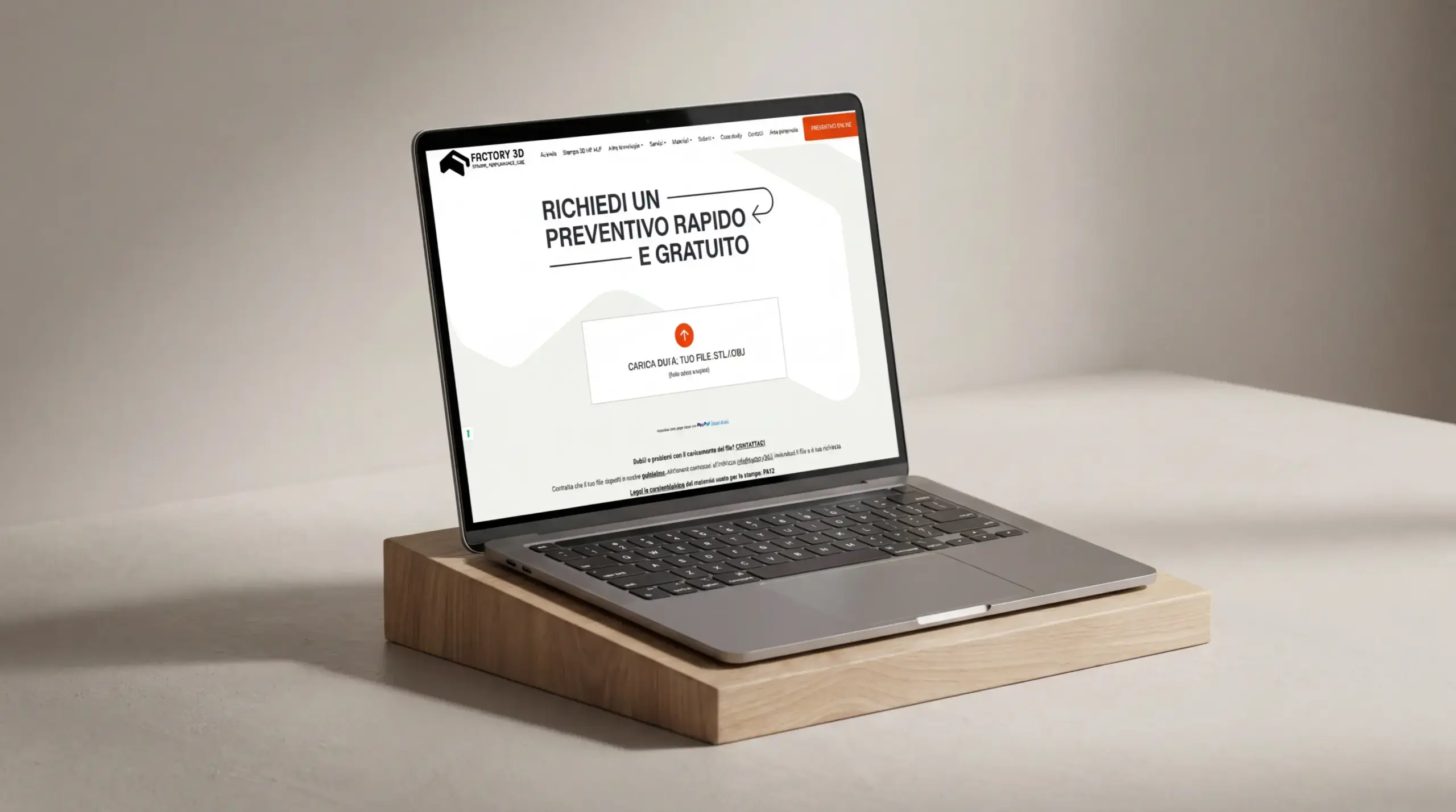 sito internet factory 3d preventivo