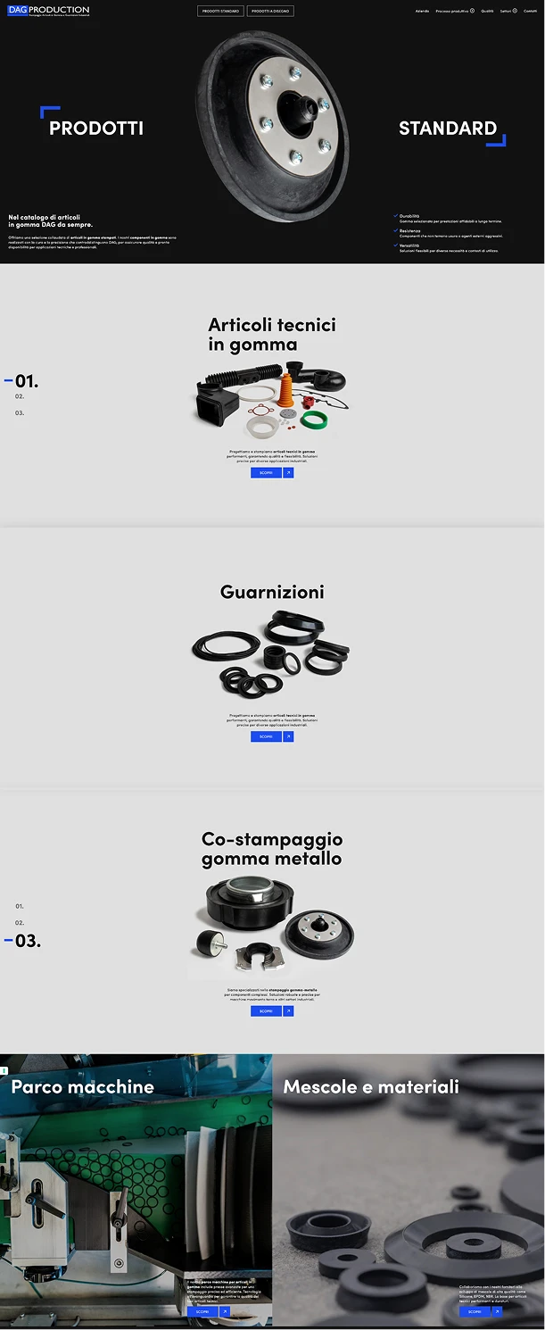 sito web azienda guarnizioni gomma