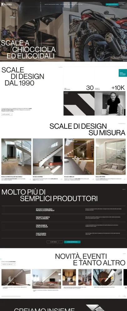 sito web desktop roversi scale