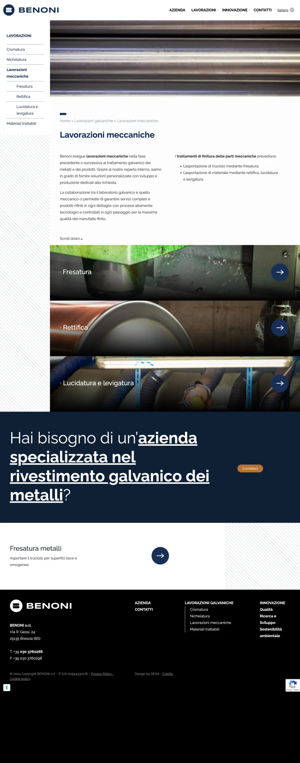 web design sito benoni