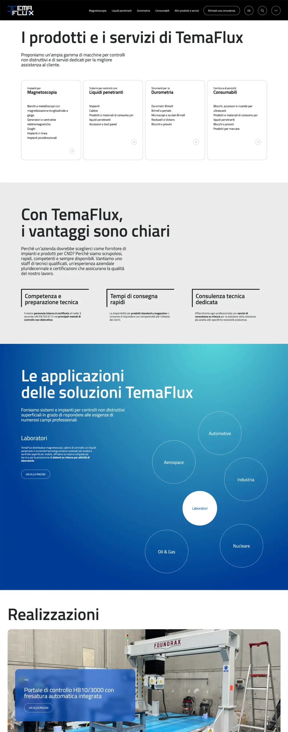 web design sito internet temaflux