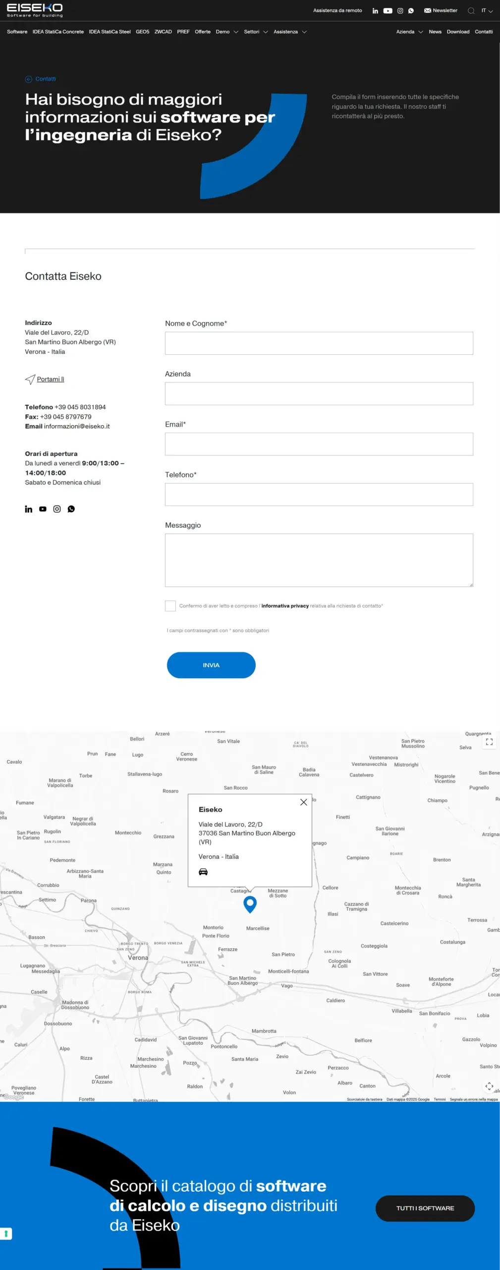 web design sito software ingegneria eiseko