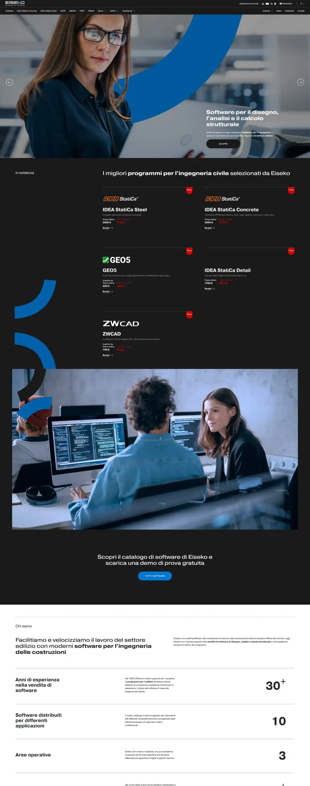 web design sito software ingegneria eiseko